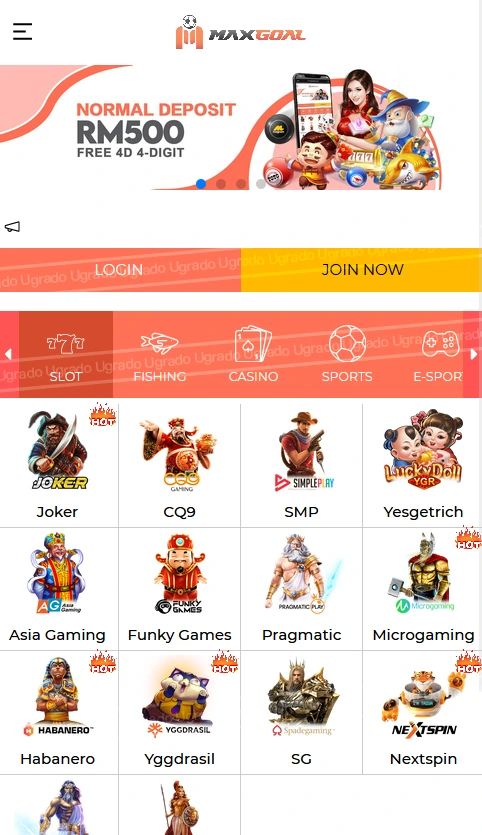 maxgoal online casino Malaysia