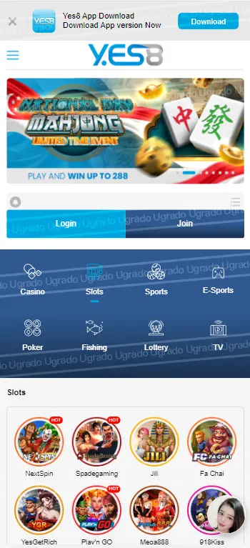yes8 online casino in Singapore