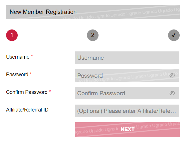 rai88 register step 1