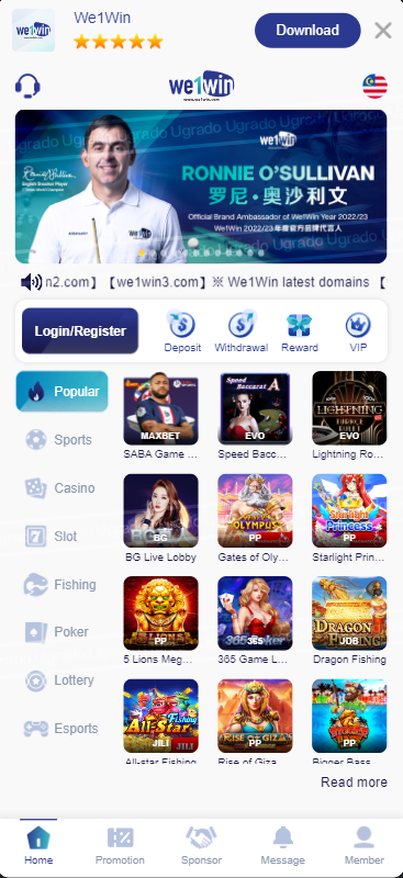 we1win casino in Malaysia