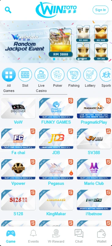 wintoto77 casino website